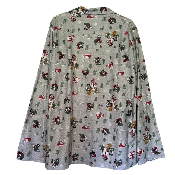 Disney women's size small medium Christmas Mickey Mouse flannel pajama pj set - Picture 2 of 13